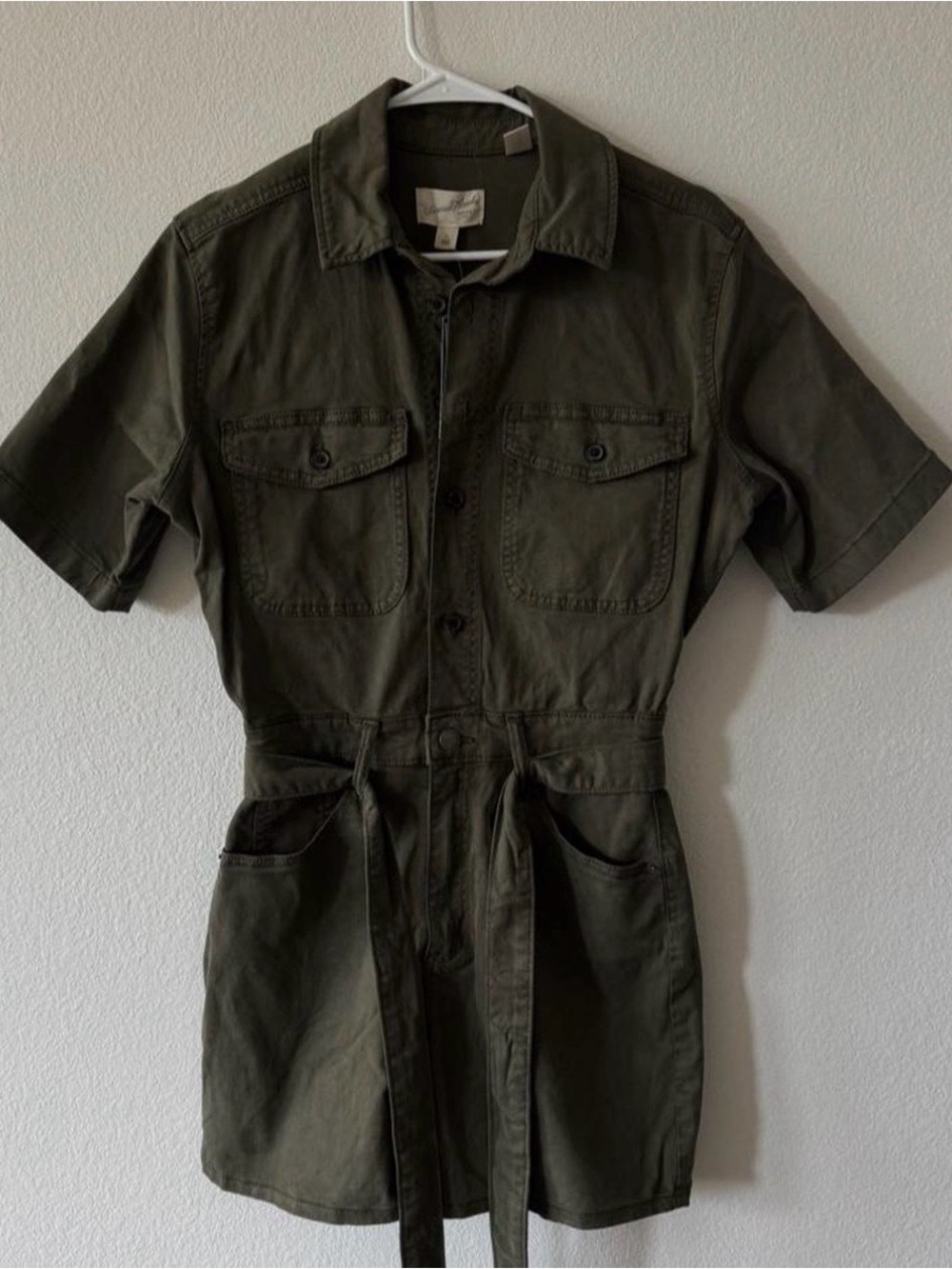 NWT Universal Thread Army Green Cargo/Utility Romper